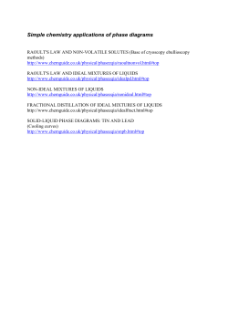 RAOULT`S LAW AND NON-VOLATILE SOLUTES (Base of