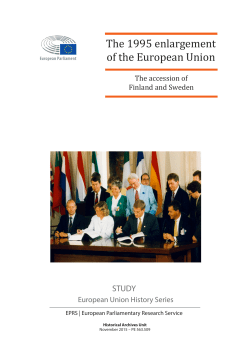 The 1995 enlargement of the European Union
