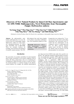 Discovery of New Natural Products by Intact