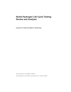 Nickel-Hydrogen Life Cycle Testing: Review and Analysis
