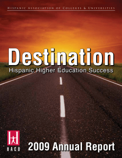 2009 Annual Report - Hispanic Association of Colleges and