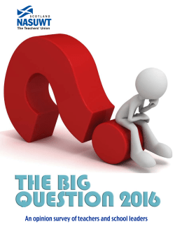 Big Question Report 2016 (Scotland)