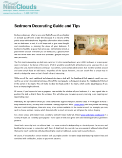 Bedroom Decorating Guide and Tips