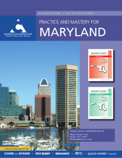 Practice and Mastery for Maryland