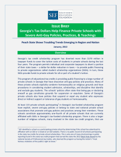 Issue Brief - Southern Education Foundation