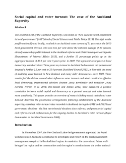 Social capital and voter turnout: The case of the