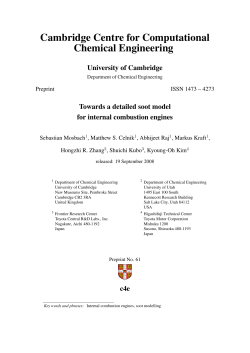 Towards a detailed soot model for internal combustion engines