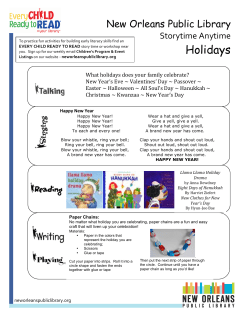 Holidays - New Orleans Public Library