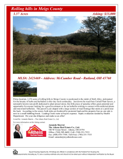 Rolling hills in Meigs County - The Athens Real Estate Company