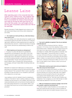 Leanne Laine - West Coast Moms