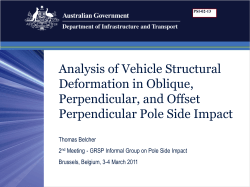 Analysis of Vehicle Structural Deformation in Oblique, Perpendicular