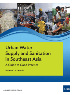 Urban Water Supply and Sanitation in Southeast Asia