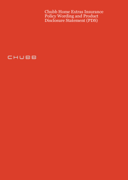 PDS - Chubb Insured