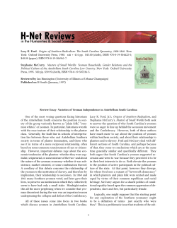 Review Essay: Varieties of Yeoman Independence in - H-Net