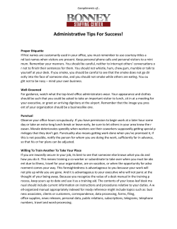 Administrative Tips for Success