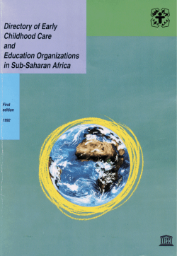 Directory of Early Childhood Care and Education