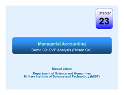 Managerial Accounting - Masud Jahan`s Academia