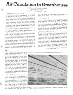 Air Circulation In Greenhouses