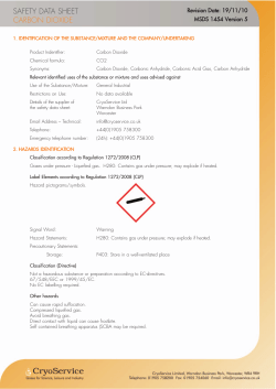 safety data sheet carbon dioxide