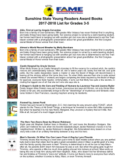 Grades 3-5 Readers Book List