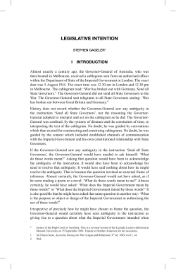 legislative intention