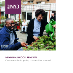 Neighbourhood Renewal: Case examples in getting communities