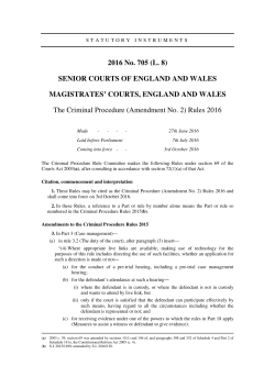 The Criminal Procedure (Amendment No. 2