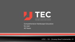 Comprehensive Hardscape Education for over 40 Years