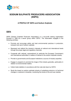 sodium sulphate producers association (sspa)