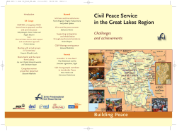 Civil Peace Service in the Great Lakes Region