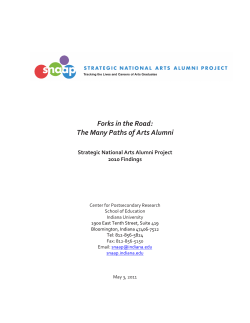 Forks in the Road: The Many Paths of Arts Alumni