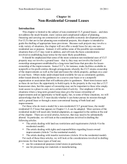 Nonresidential CLT Ground Leases