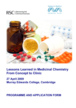Lessons Learned in Medicinal Chemistry From Concept to Clinic