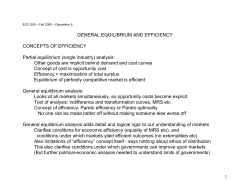 Concept of efficiency