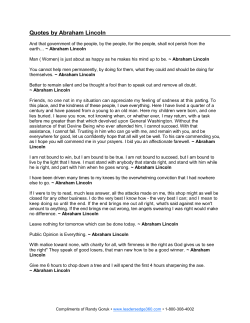 Quotes by Abraham Lincoln