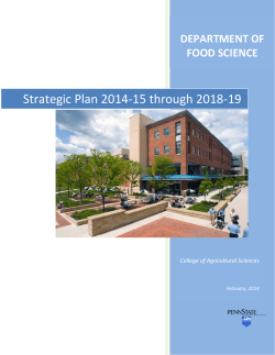 FDSC 2015-2019 - Department of Food Science
