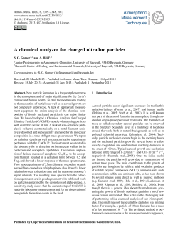 A chemical analyzer for charged ultrafine particles