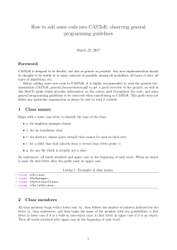 How to add some code into CASToR: observing general