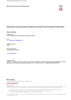 Squeezing of open boundaries by Maxwell-consistent
