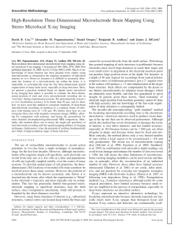 High-Resolution Three-Dimensional Microelectrode Brain Mapping