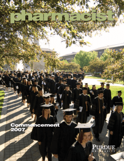 Summer 2007 - Purdue College of Pharmacy