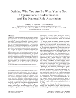 Defining Who You Are By What You`re Not