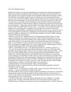 The Tale of Beldak the Brave Beldak rode into the town with his