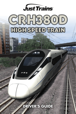 DRIVER`S GUIDE - Train Simulator