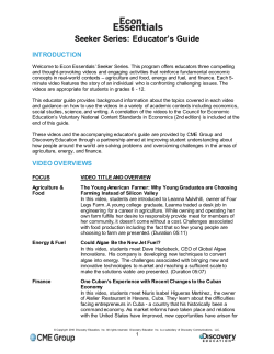 Seeker Series: Educator`s Guide