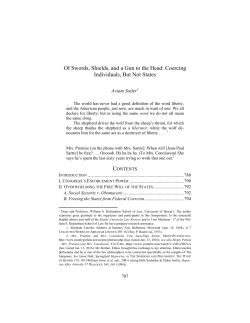 Of Swords, Shields, and a Gun to the Head