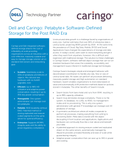 Dell and Caringo: Petabyte+ Software-Defined