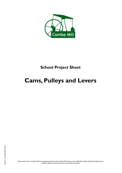 Cams, Pulleys and Levers