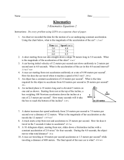 5 Kinematics Equations 2