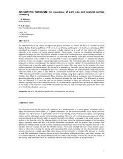 INK-COATING ADHESION